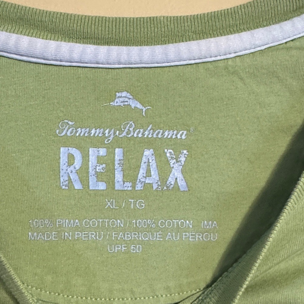 Tommy Bahama Green Long Sleeve Men's Shirt size xl tall - Picture 2 of 5